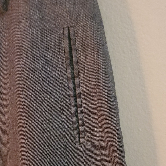 Larry Levine Womens Lined Elegant Brown Dress Pants - Picture 4 of 10